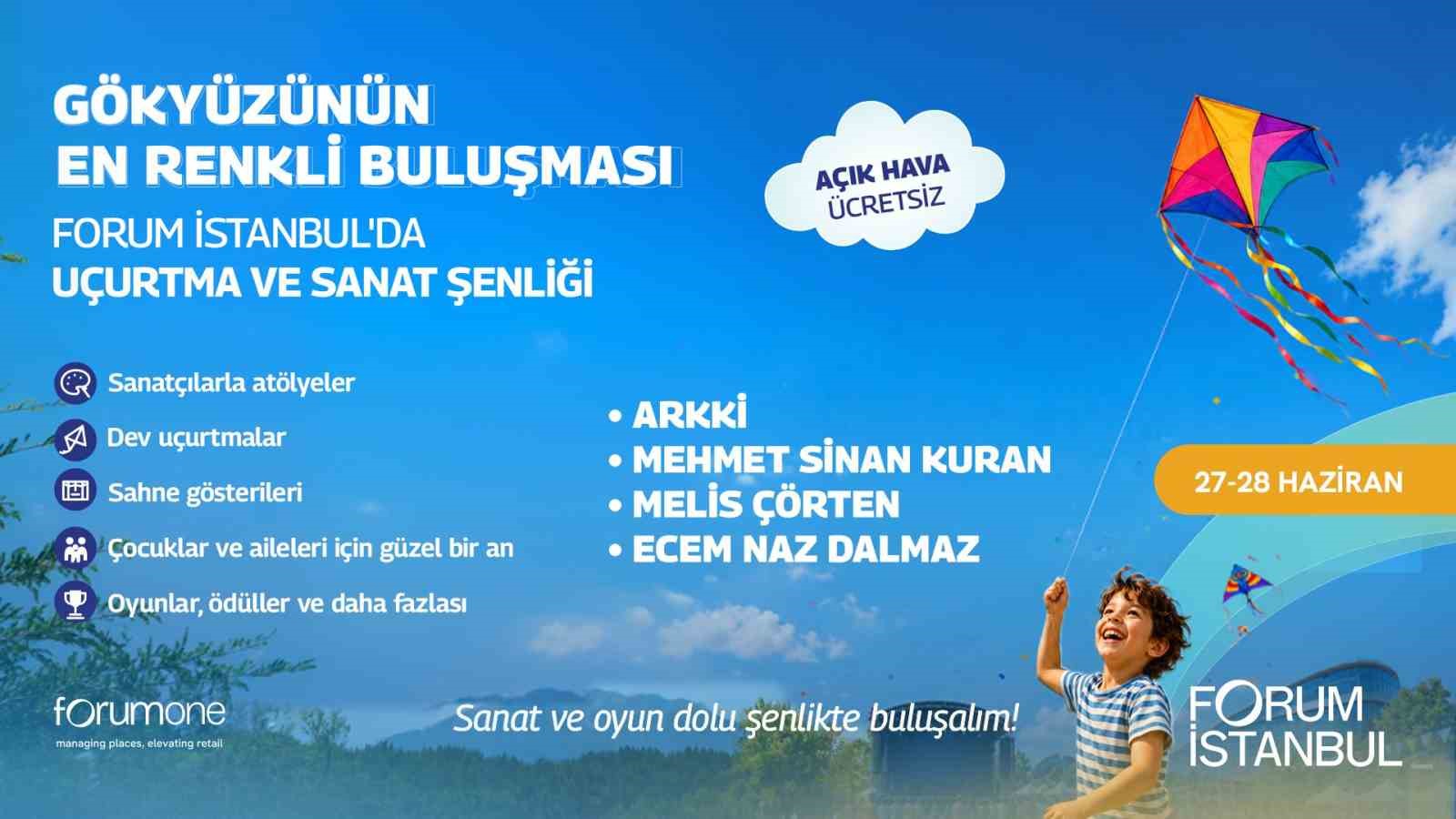 Forum İstanbul’da "Uçurtma ve Sanat Şenliği"
