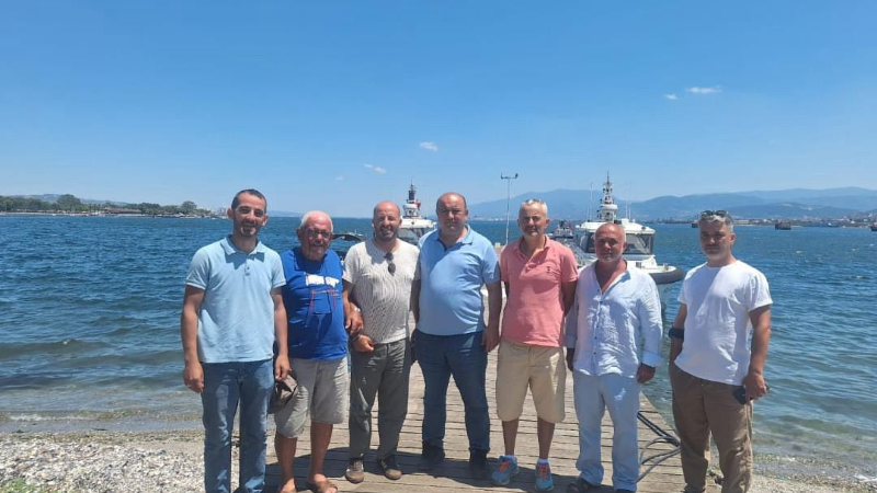 Değirmendere Balıkçılar Derneği’nden Deniz Şube Müdürü Yaman’a ziyaret