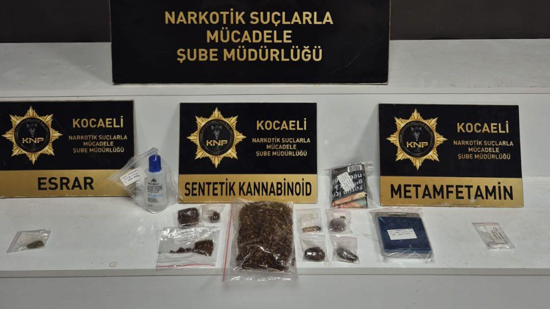 Kocaeli’de uyuşturucu operasyonu: 5 tutuklama