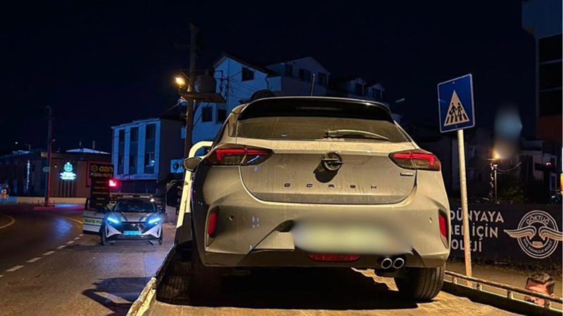 Korsan taksi denetiminde sürücü ve yolcuya ceza