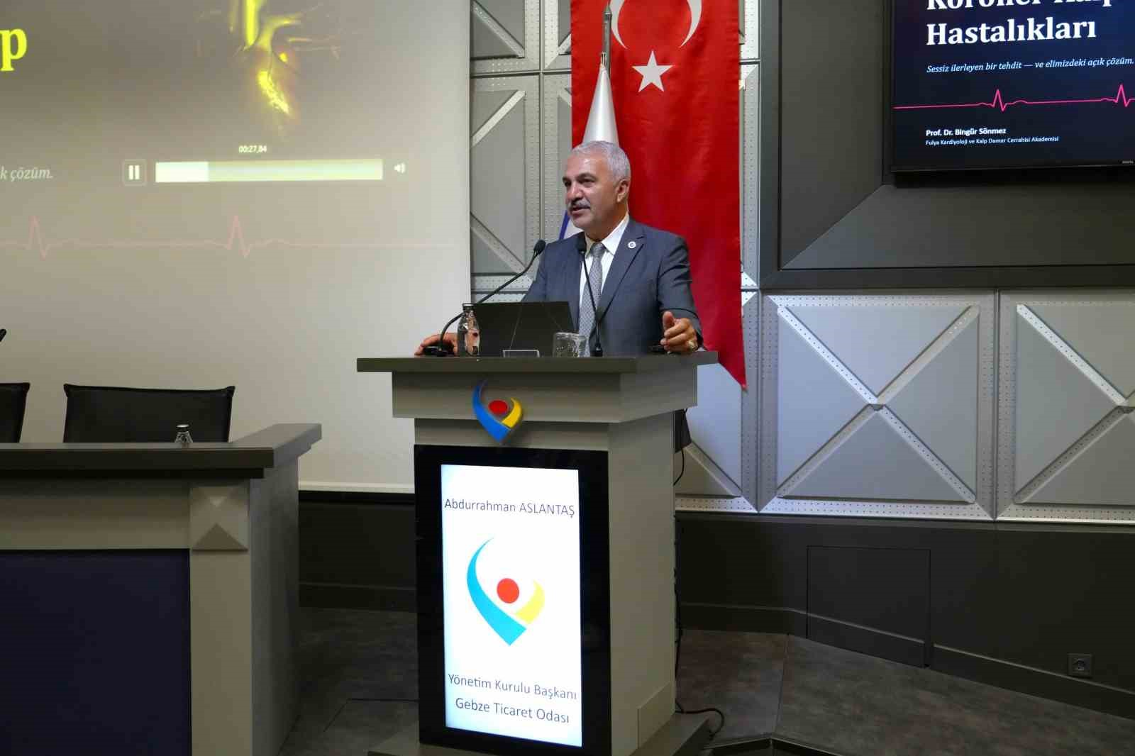 Gebze Ticaret Odasından iş dünyasına yönelik "kalp sağlığı" söyleşisi
