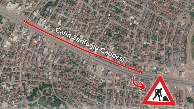 Cahit Zarifoğlu Caddesi trafiğe kapatılacak