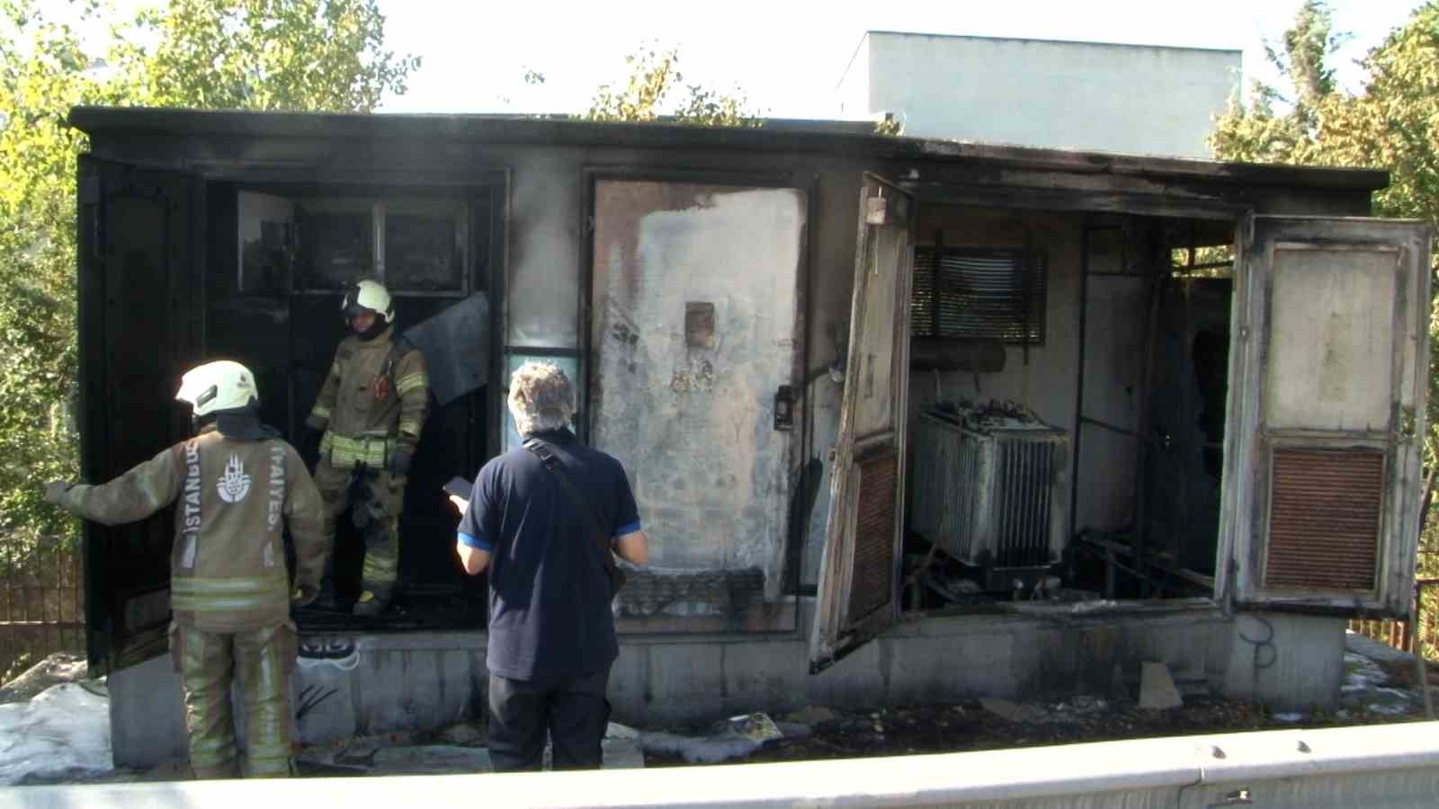 Zeytinburnu’nda trafo alevlere teslim oldu
