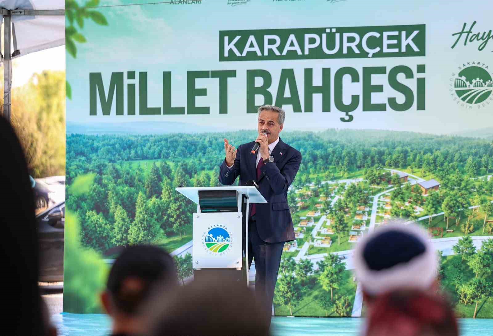 Millet Bahçesi temeli atılırken aynı ilçeye termal tesis müjdesi verildi
