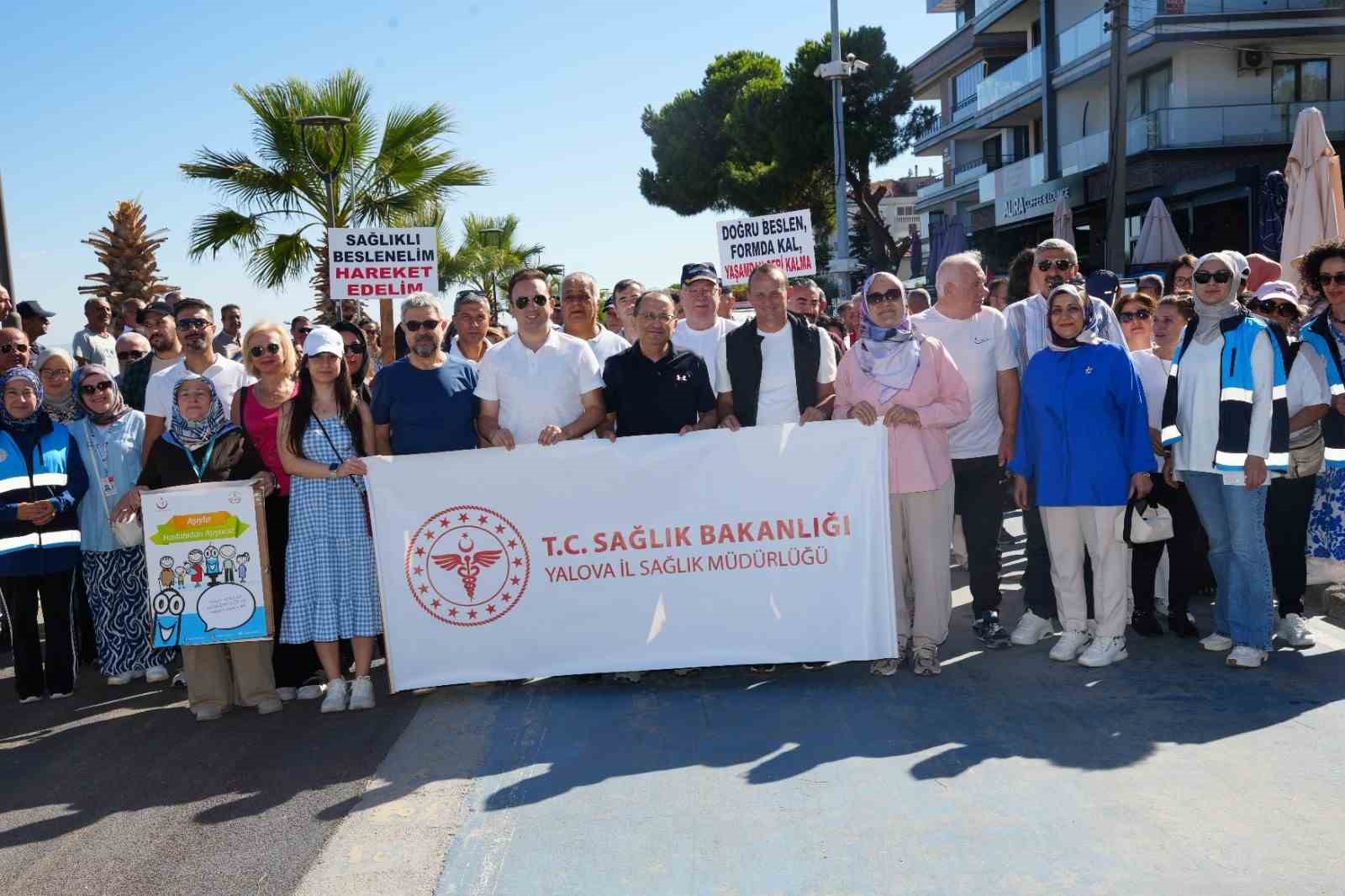 Çiftlikköy’de sağlıklı yaşam için yürüdüler
