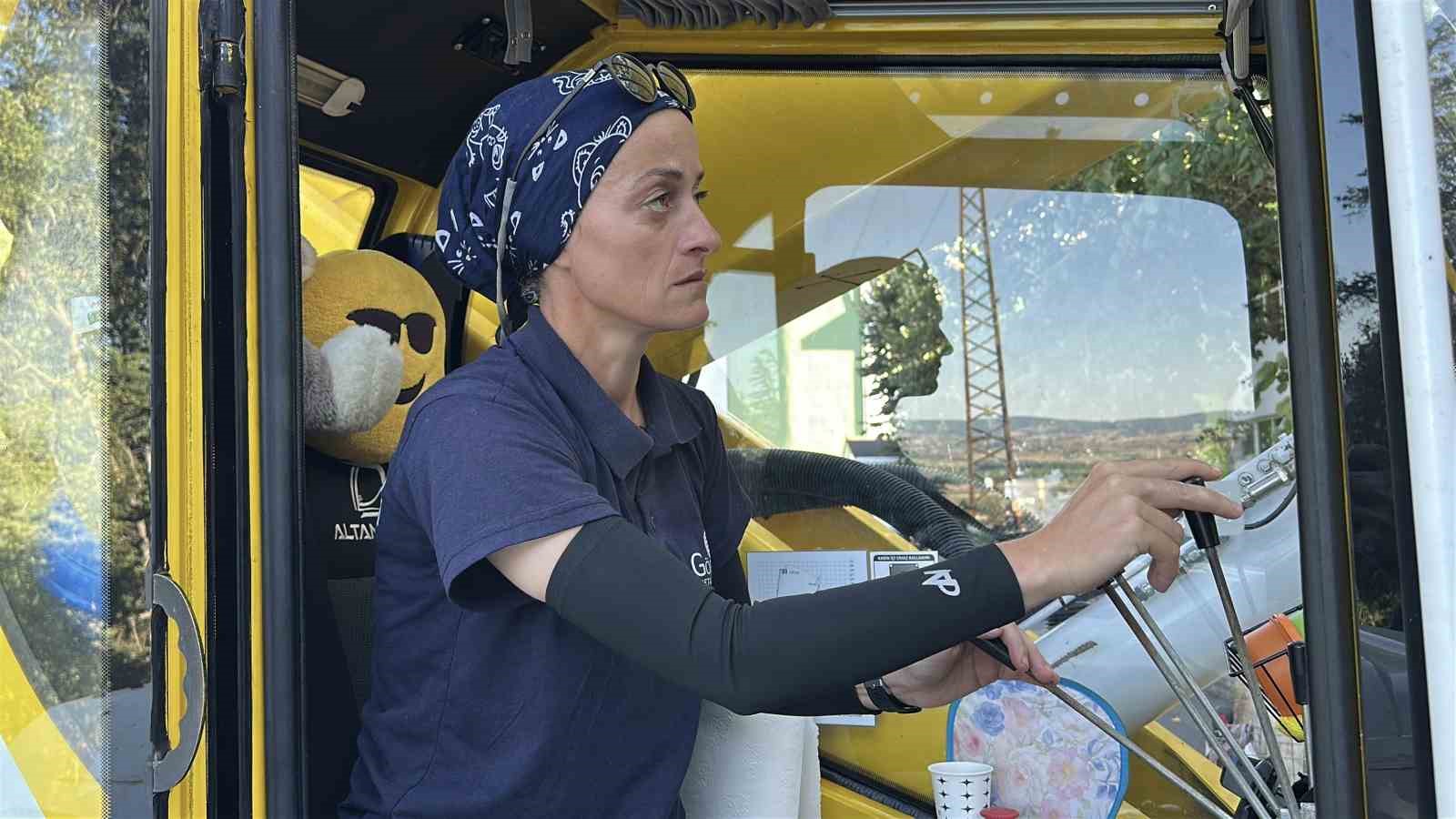 Önyargılara inat kabine oturdu: Şantiyelerin aranan ismi haline geldi
