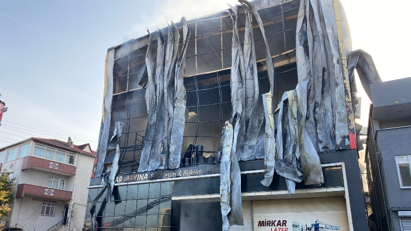 Fabrika yangını davasında keşif gerginliği: Tartışma çıktı