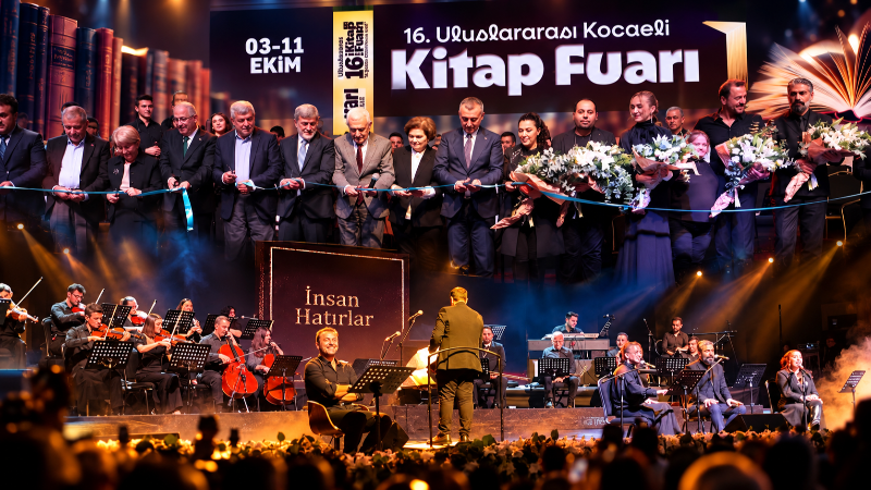 16. Kocaeli Kitap Fuarı muhteşem törenle açıldı