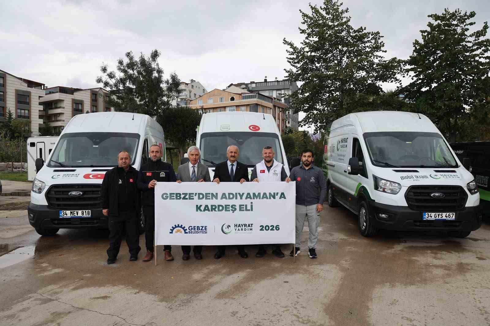 Gebze’den Adıyaman’a uzanan yardım köprüsü
