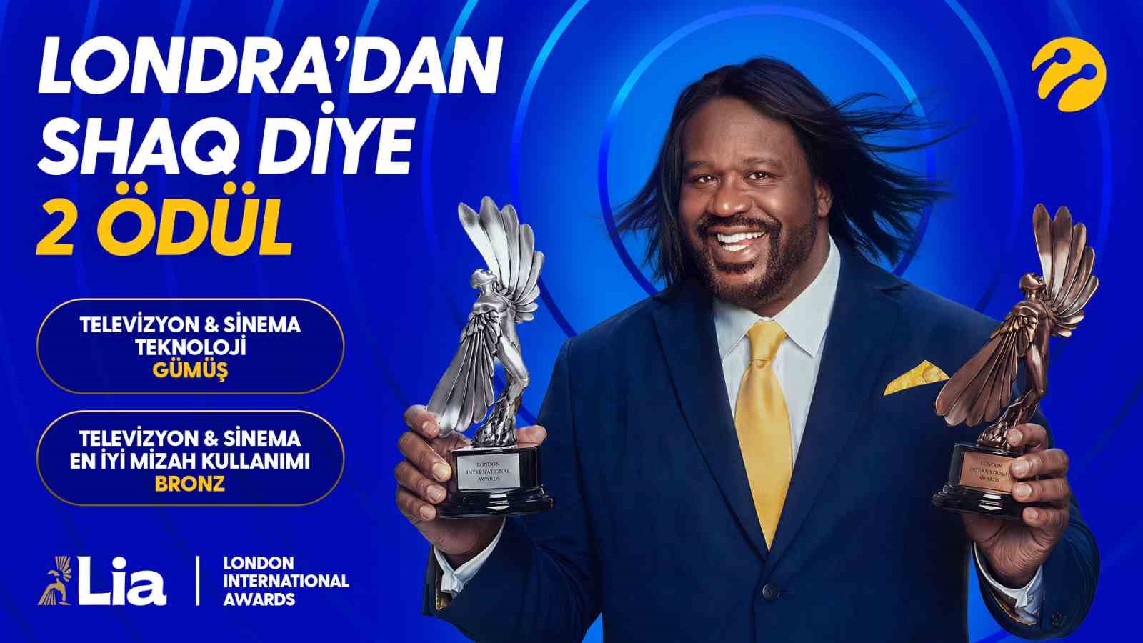 Turkcell’in "Shaq diye 5G" reklam kampanyasına London International Awards’tan çifte ödül
