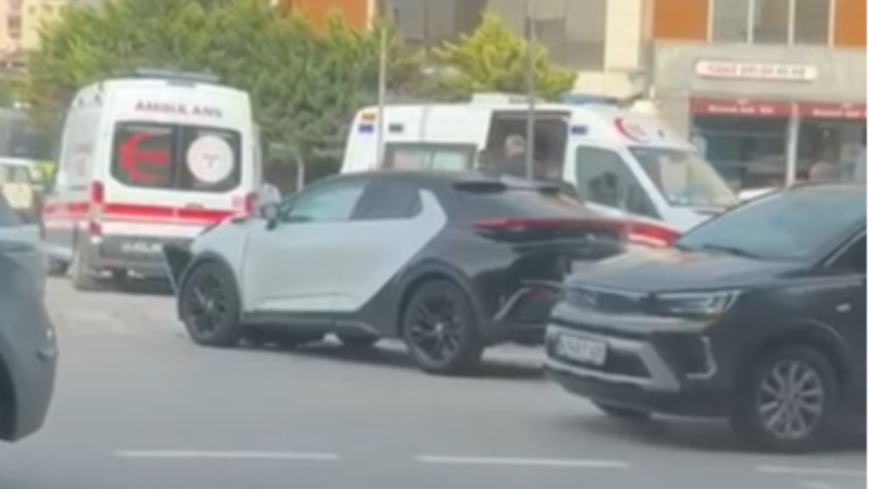 Otogar kavşağında yaralamalı kaza