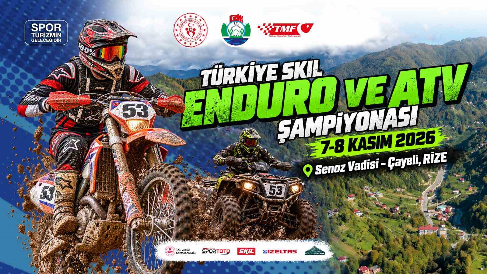 Türkiye SKIL Enduro ve ATV Şampiyonası, ikinci kez Rize’de düzenlenecek
