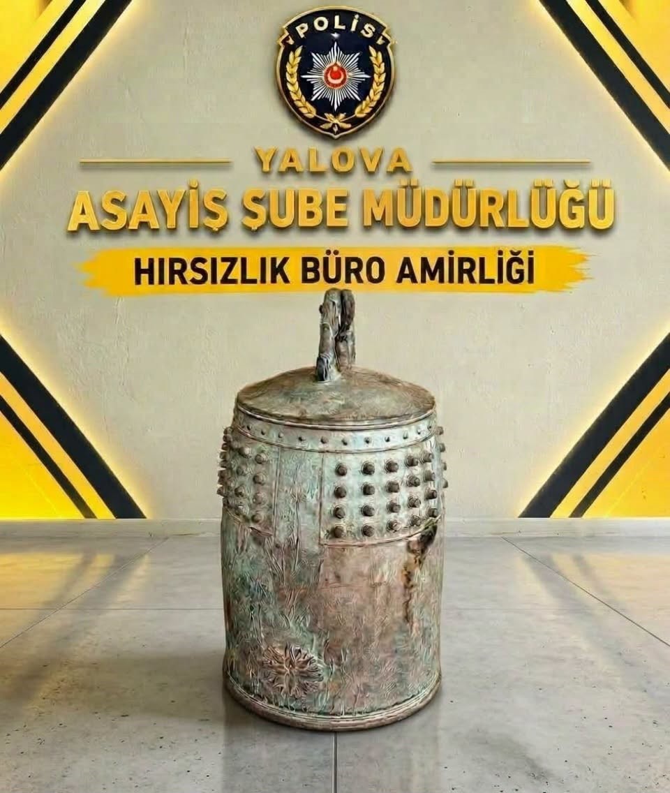 Yalova’da çalınan Japon Barış Çanı bulundu, 2 şüpheli tutuklandı
