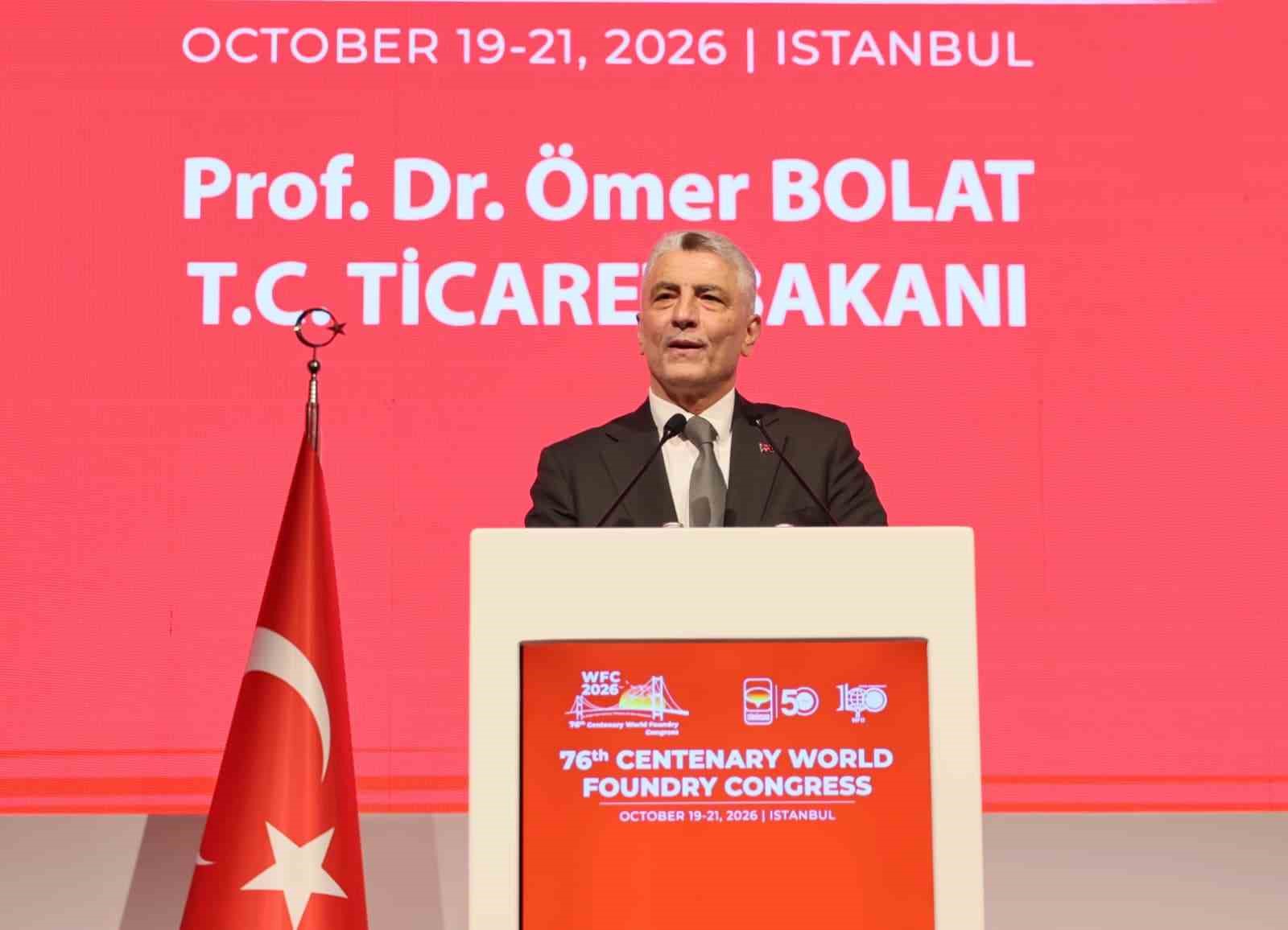 Bakan Bolat: ‘‘Türkiye’nin döküm sanayisi sektöründe üretim kapasitesi 3 milyon ton’’
