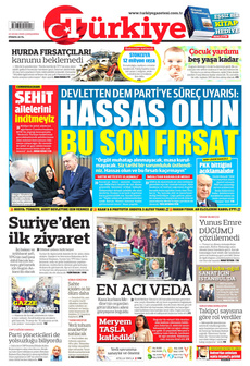 TÜRKİYE GAZETESİ Gazetesi - Kocaeli Duysun - Şehre Dair Her Şey