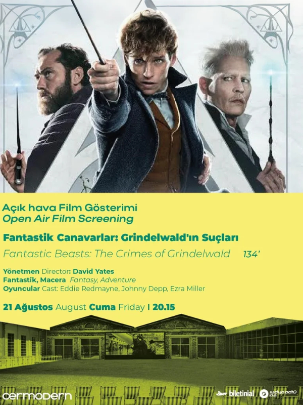 Açık Hava Film Gösterimi: Fantastik Canavarlar: Grindelwald'ın Suçları - Kocaeli Duysun - Şehre Dair Her Şey