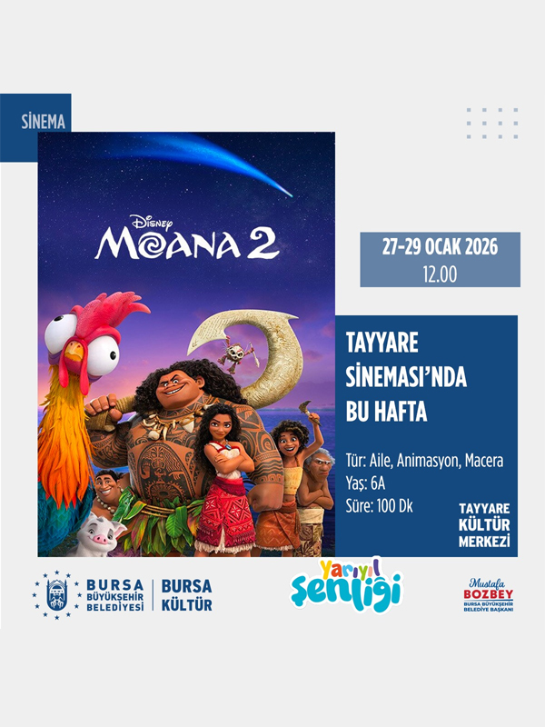 “Moana 2” Yarıyıl Şenliği Sinema Gösterimi - Kocaeli Duysun - Şehre Dair Her Şey