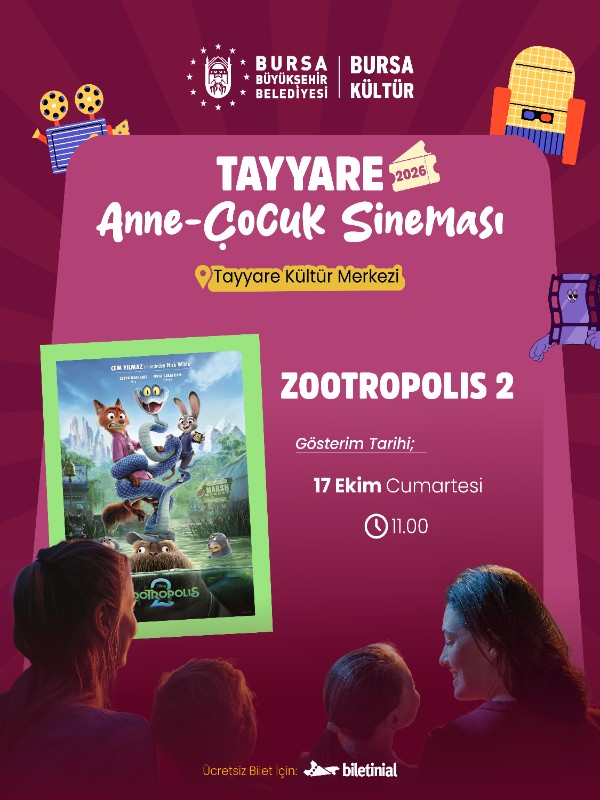 Zootropolis 2 - Tayyare Anne-Çocuk Sineması - Kocaeli Duysun - Şehre Dair Her Şey