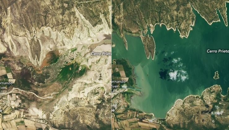 NASA, Meksika’daki kuraklığı uzaydan fotoğrafladı