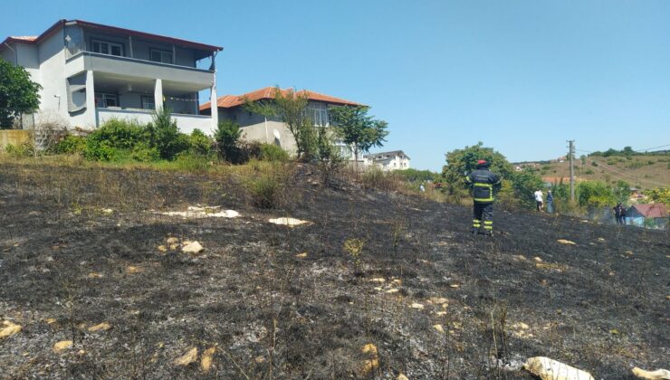 Evlere sıçrıyordu, tam zamanında söndürüldü