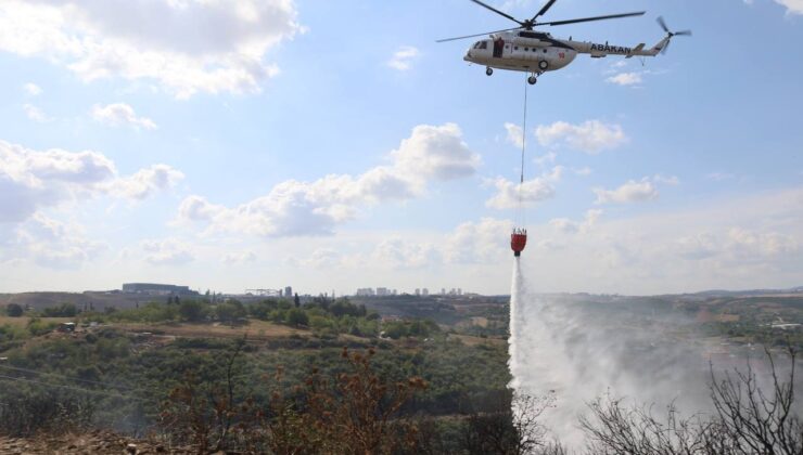 Gebze’de ormanlık alanda çıkan yangın söndürüldü