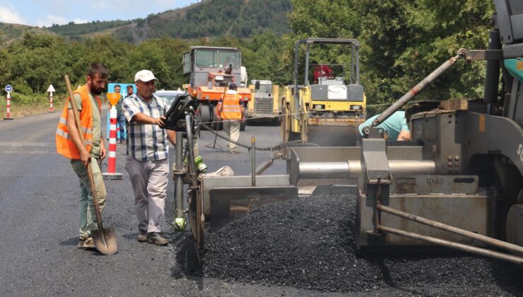 Gebze-Şile yoluna 14 bin ton asfalt serilecek