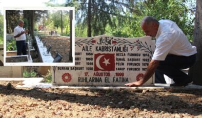 Mezarlıkta kahreden kare