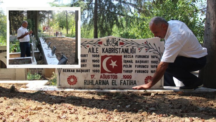 Mezarlıkta kahreden kare