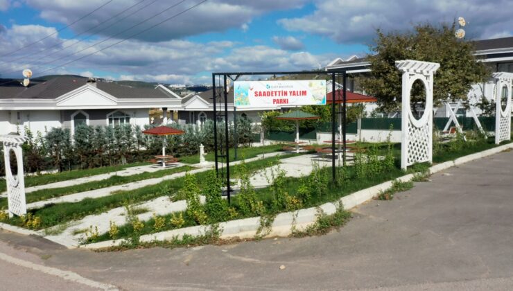 Saadettin Yalım Parkı hizmete açıldı