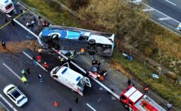 TEM Otoyolu Bolu geçişinde korkunç kaza: 3 ölü 16 yaralı