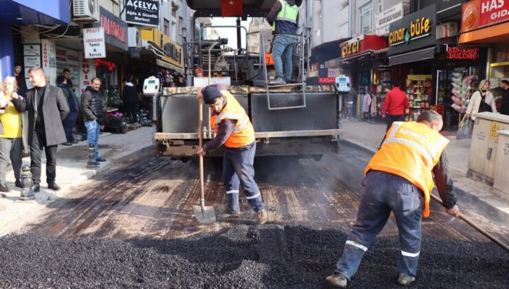 İstiklal Caddesi 2. etapta asfalt çalışmaları başladı