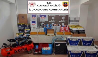 Kocaeli’de 200 bin lira değerinde kaçak elektronik ürün ele geçirildi