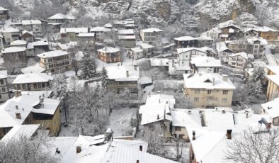 Tarihi ilçe Mudurnu’da kış güzelliği