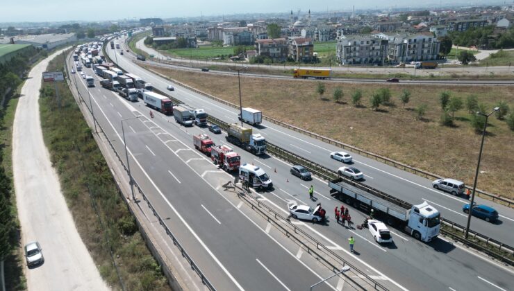 TEM Otoyolu’nda iki ayrı kaza