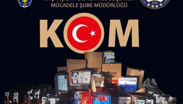 Kocaeli’de 140 bin 600 dal makaron ele geçirildi