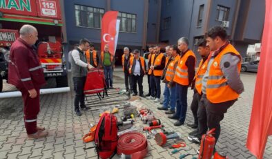 Orman yangınları gönüllüsü eğitimi yapıldı