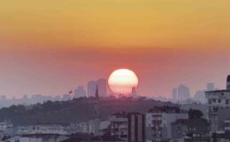 İstanbul’da gün batımı manzarası hayran bıraktı