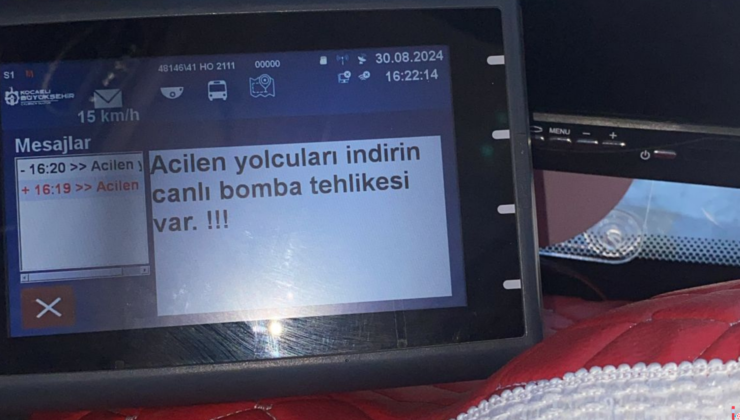 Tüm otobüslere canlı bomba ihbarı yapıldı, şehir karıştı