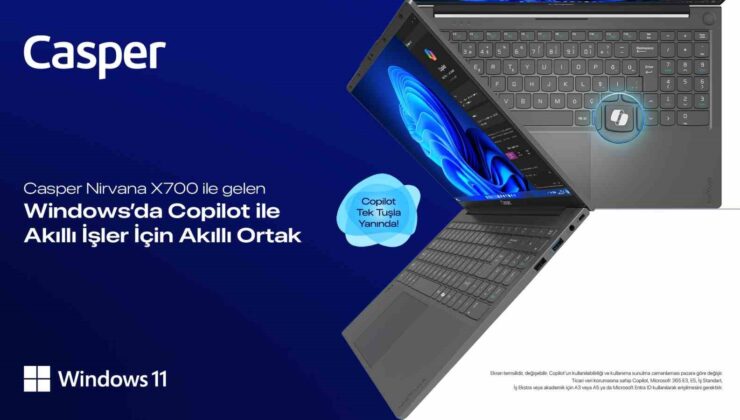 Casper Nirvana bilgisayarlar Windows 11 Pro ile maksimum güvenlik ve verimlilik sunuyor