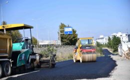 Başiskele trafiğini rahatlayacak yeni yol asfaltlanıyor