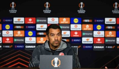 Bronckhorst: “İyi bir takıma karşı oynayacağız”