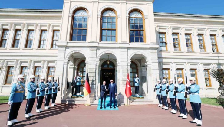 Cumhurbaşkanı Erdoğan, Almanya Başbakanı Olaf Scholz’u kabul etti