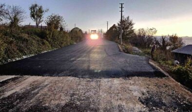 İzmit İslamköy Kurtdere yolu asfaltlandı