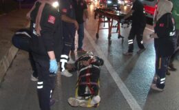 Maltepe’de otomobil motosiklete çarptı: 1 yaralı