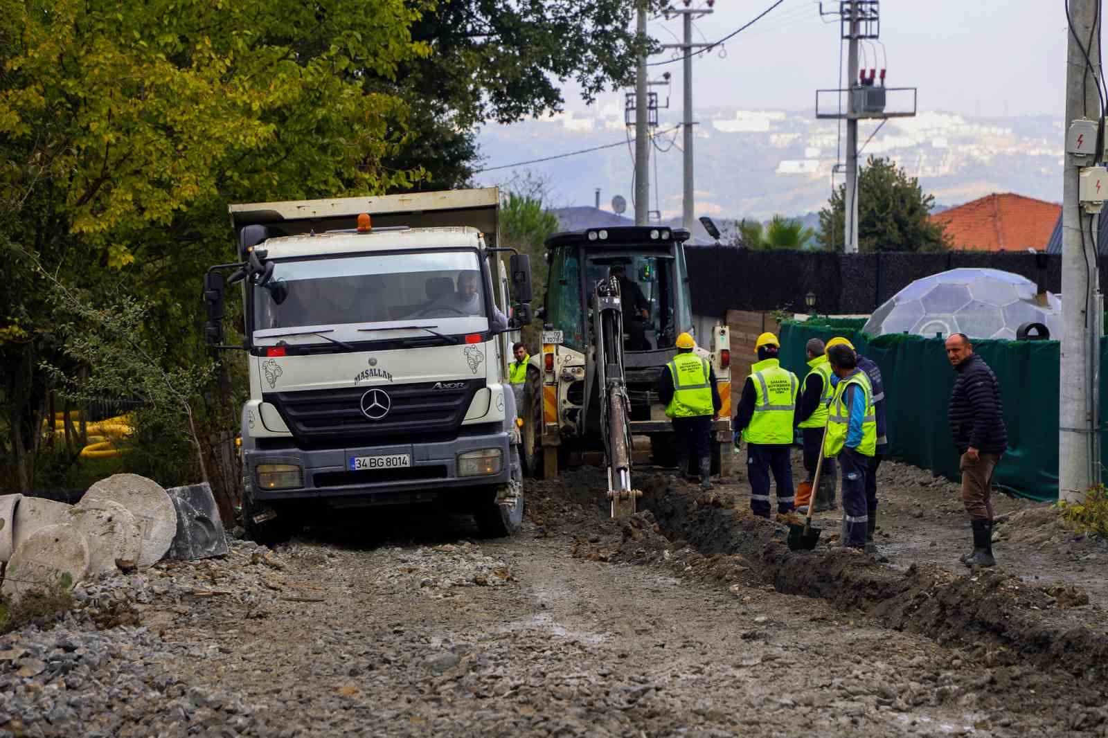 Sakarya’nın o mahallelerine bin 200 metrelik yeni atıksu hattı