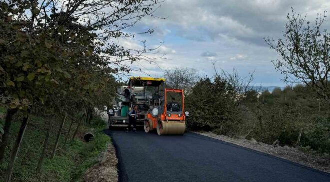 Serdivan’ın o yolu asfaltlandı