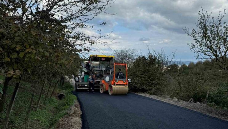 Serdivan’ın o yolu asfaltlandı