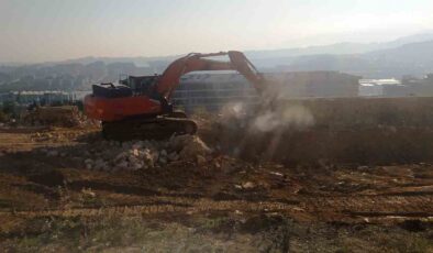 Yalova’da çöken hastane yolunda yapım çalışmaları başladı